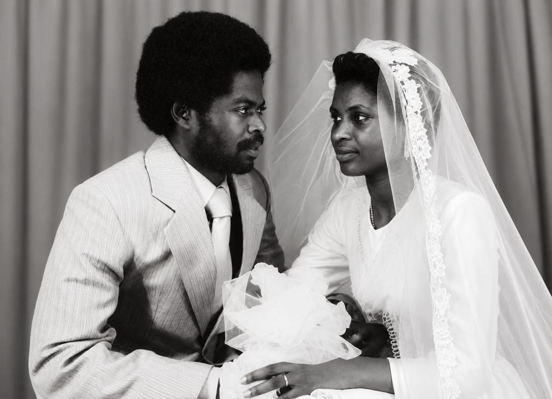 MBOGBE MBOGBE et son épouse le jour de leur mariage